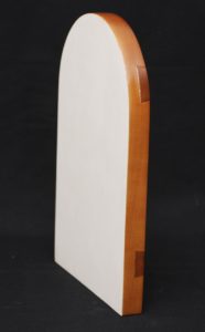 Iconography Supplies - Gessoed Board - Round Top 21 x 32.2 cm